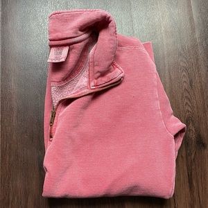 Comfort colors half zip crew neck